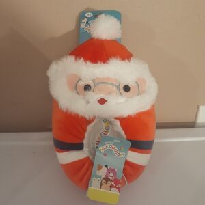 Squishmallow Slippers Nick Santa Claus Youth Size 13/1 Shoes NWT